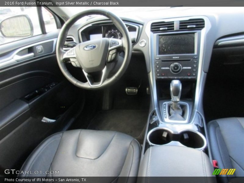 Ingot Silver Metallic / Charcoal Black 2016 Ford Fusion Titanium