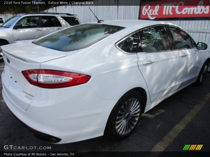 Oxford White / Charcoal Black 2016 Ford Fusion Titanium