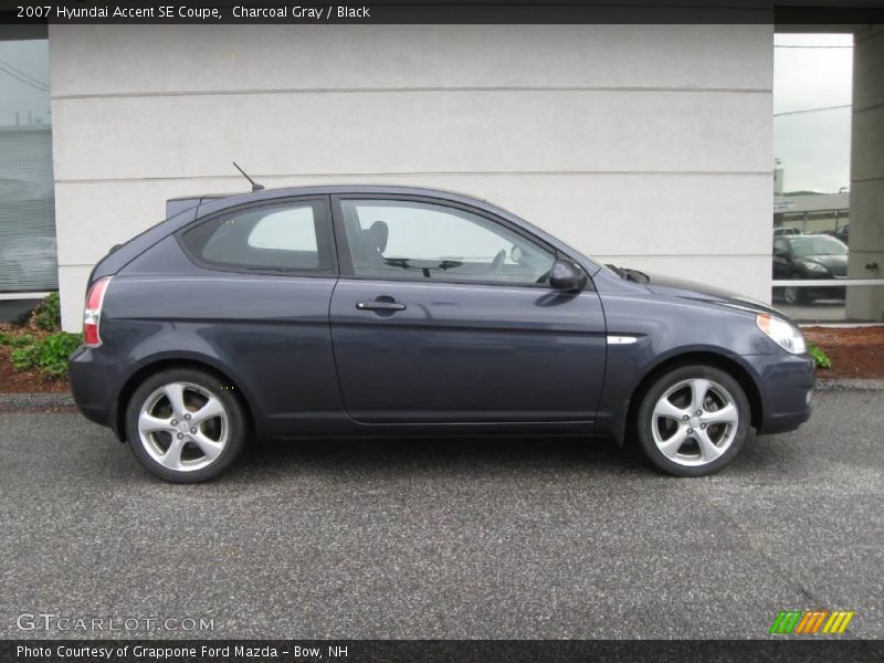 Charcoal Gray / Black 2007 Hyundai Accent SE Coupe