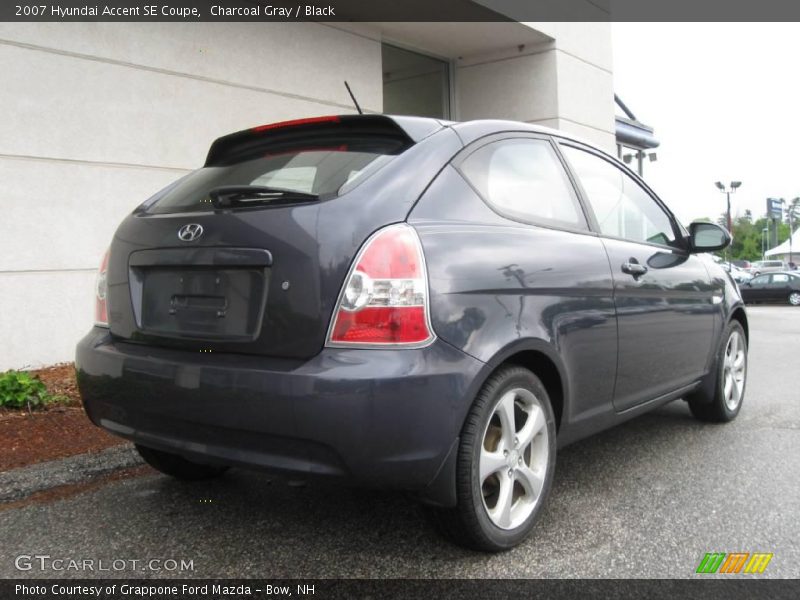 Charcoal Gray / Black 2007 Hyundai Accent SE Coupe