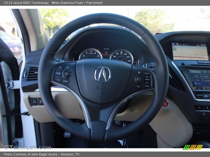 White Diamond Pearl / Parchment 2014 Acura MDX Technology