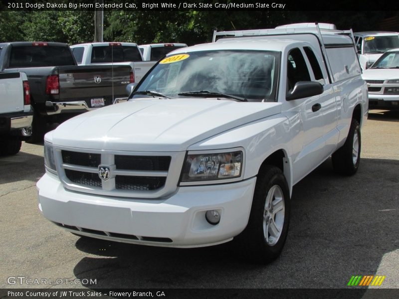 Bright White / Dark Slate Gray/Medium Slate Gray 2011 Dodge Dakota Big Horn Extended Cab