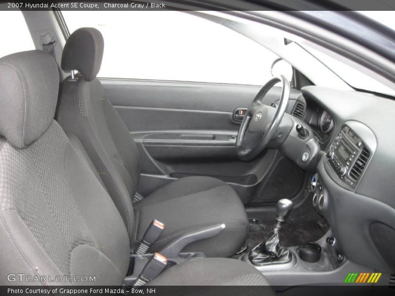 Charcoal Gray / Black 2007 Hyundai Accent SE Coupe