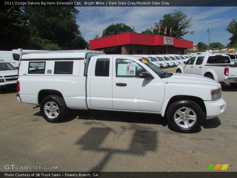 Bright White / Dark Slate Gray/Medium Slate Gray 2011 Dodge Dakota Big Horn Extended Cab