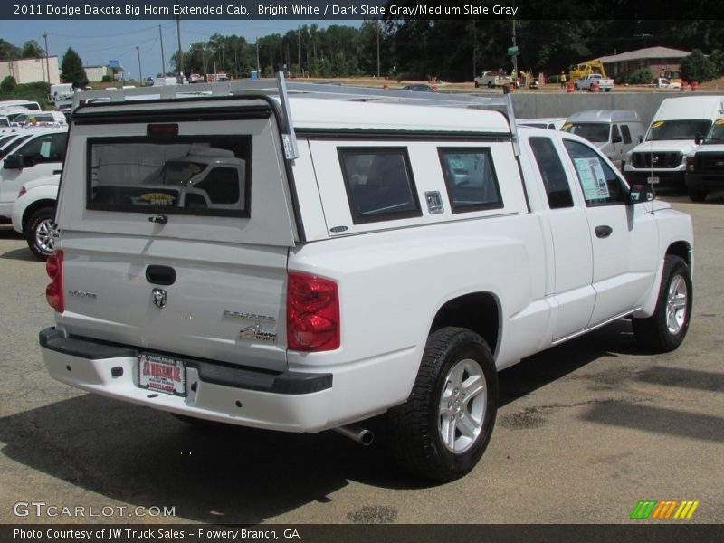 Bright White / Dark Slate Gray/Medium Slate Gray 2011 Dodge Dakota Big Horn Extended Cab