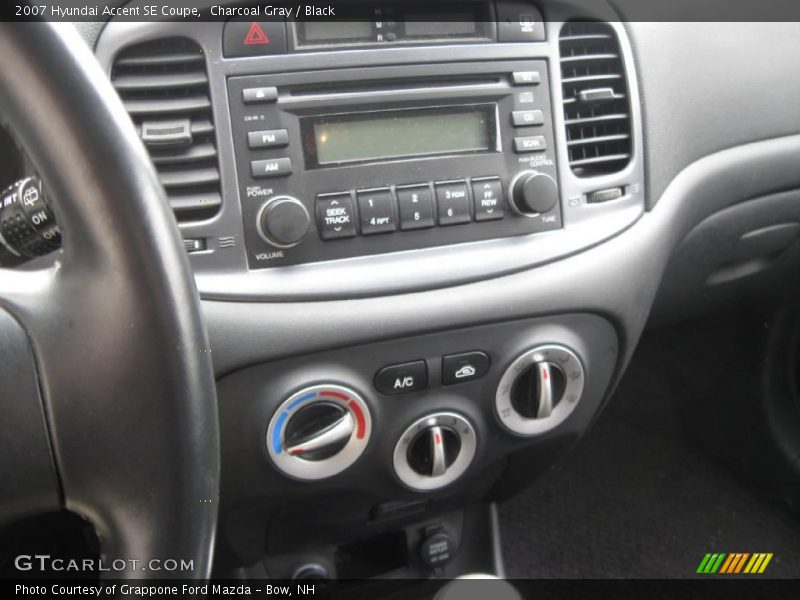 Charcoal Gray / Black 2007 Hyundai Accent SE Coupe