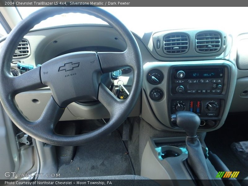 Silverstone Metallic / Dark Pewter 2004 Chevrolet TrailBlazer LS 4x4