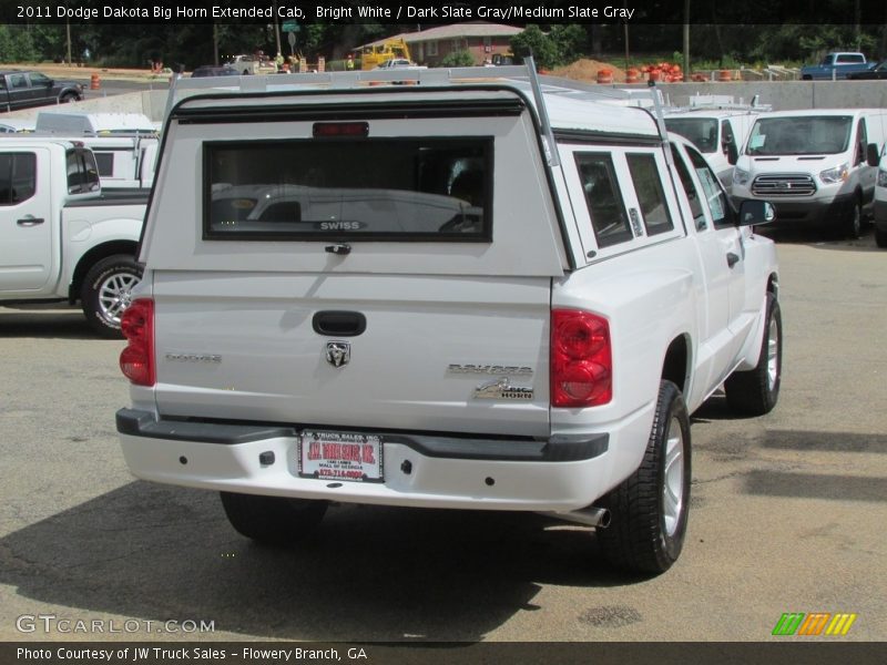 Bright White / Dark Slate Gray/Medium Slate Gray 2011 Dodge Dakota Big Horn Extended Cab