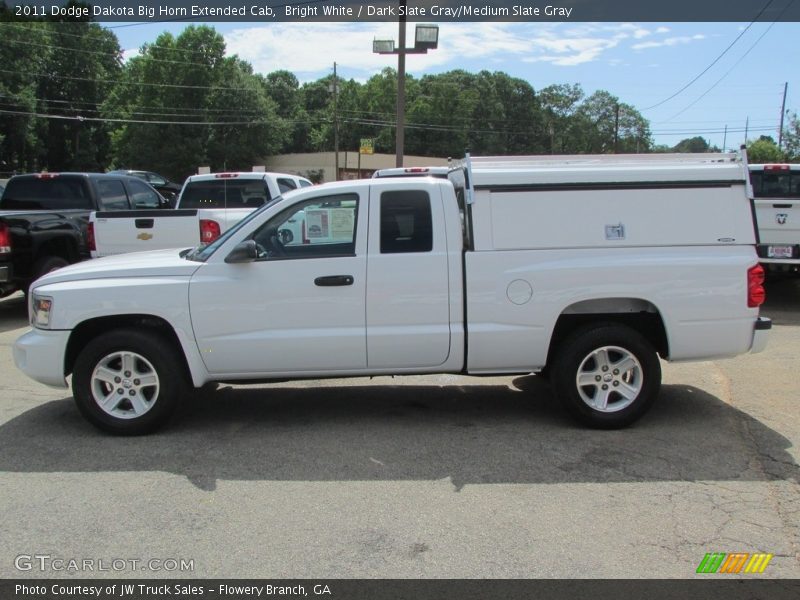 Bright White / Dark Slate Gray/Medium Slate Gray 2011 Dodge Dakota Big Horn Extended Cab