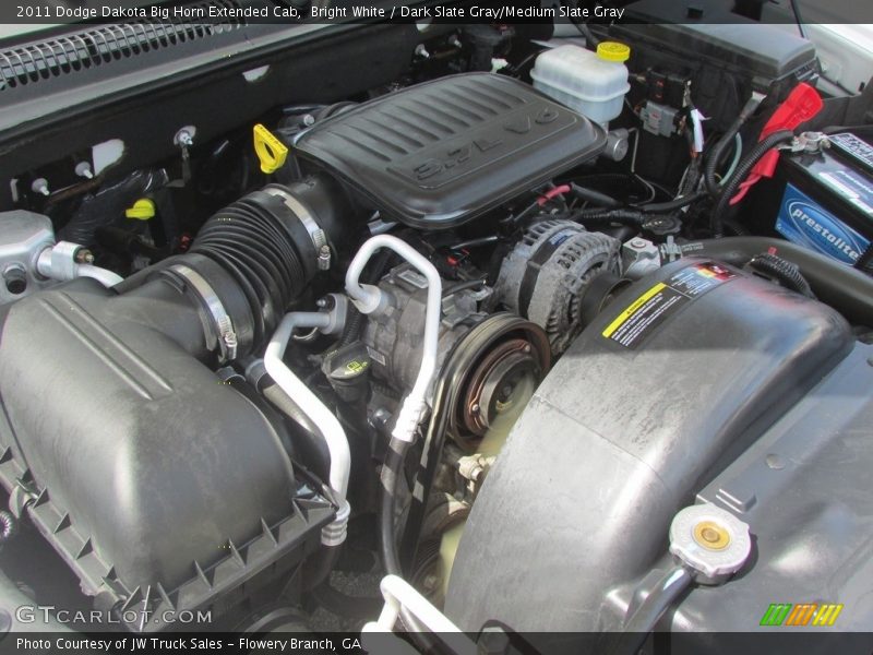 Bright White / Dark Slate Gray/Medium Slate Gray 2011 Dodge Dakota Big Horn Extended Cab