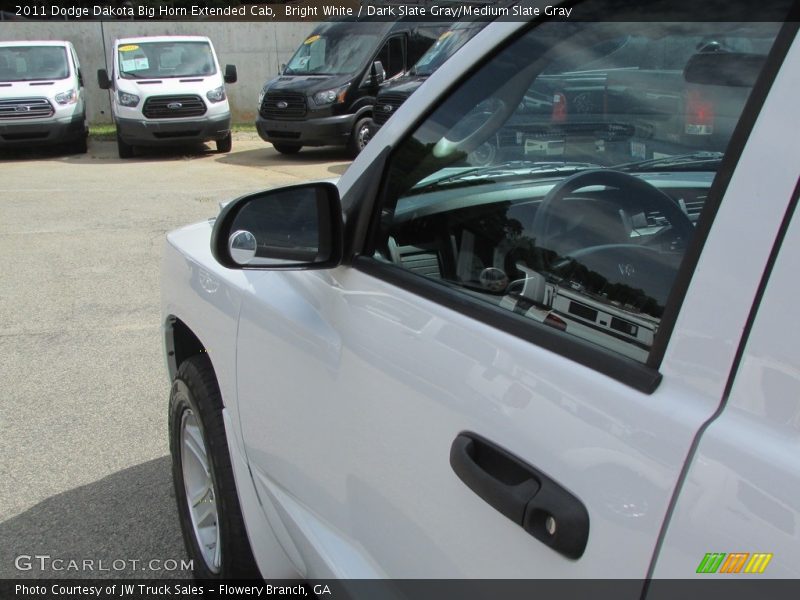 Bright White / Dark Slate Gray/Medium Slate Gray 2011 Dodge Dakota Big Horn Extended Cab