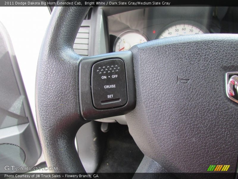 Bright White / Dark Slate Gray/Medium Slate Gray 2011 Dodge Dakota Big Horn Extended Cab