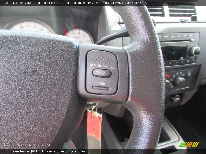 Bright White / Dark Slate Gray/Medium Slate Gray 2011 Dodge Dakota Big Horn Extended Cab