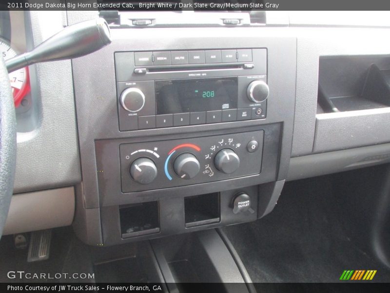 Bright White / Dark Slate Gray/Medium Slate Gray 2011 Dodge Dakota Big Horn Extended Cab