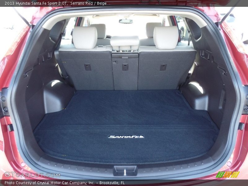 Serrano Red / Beige 2013 Hyundai Santa Fe Sport 2.0T