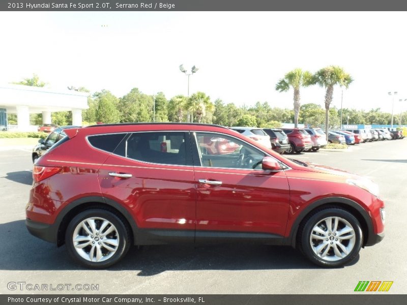 Serrano Red / Beige 2013 Hyundai Santa Fe Sport 2.0T