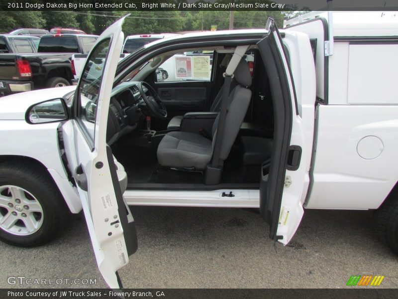 Bright White / Dark Slate Gray/Medium Slate Gray 2011 Dodge Dakota Big Horn Extended Cab