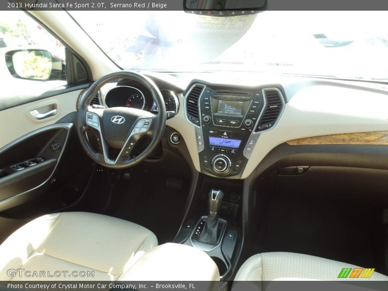 Serrano Red / Beige 2013 Hyundai Santa Fe Sport 2.0T