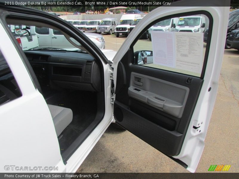 Bright White / Dark Slate Gray/Medium Slate Gray 2011 Dodge Dakota Big Horn Extended Cab