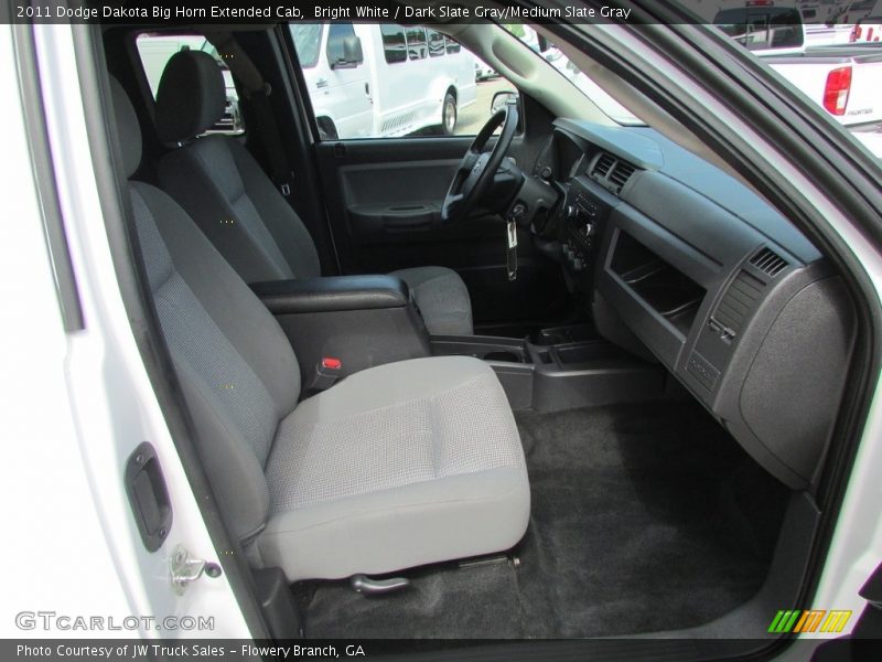 Bright White / Dark Slate Gray/Medium Slate Gray 2011 Dodge Dakota Big Horn Extended Cab