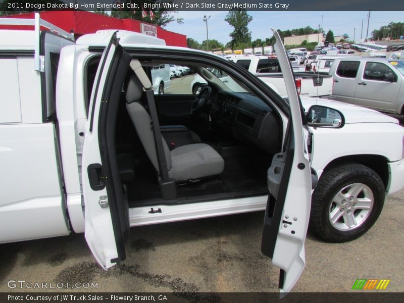 Bright White / Dark Slate Gray/Medium Slate Gray 2011 Dodge Dakota Big Horn Extended Cab