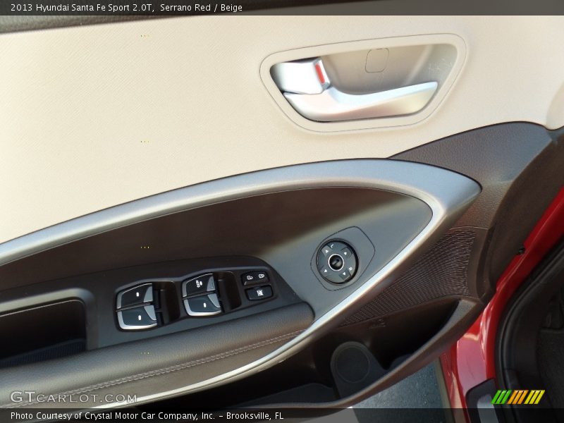 Serrano Red / Beige 2013 Hyundai Santa Fe Sport 2.0T