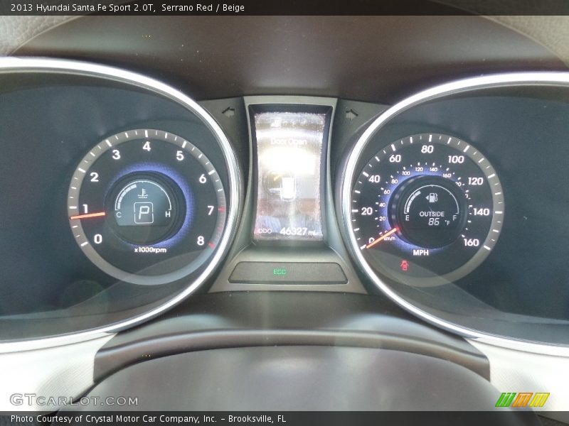 Serrano Red / Beige 2013 Hyundai Santa Fe Sport 2.0T