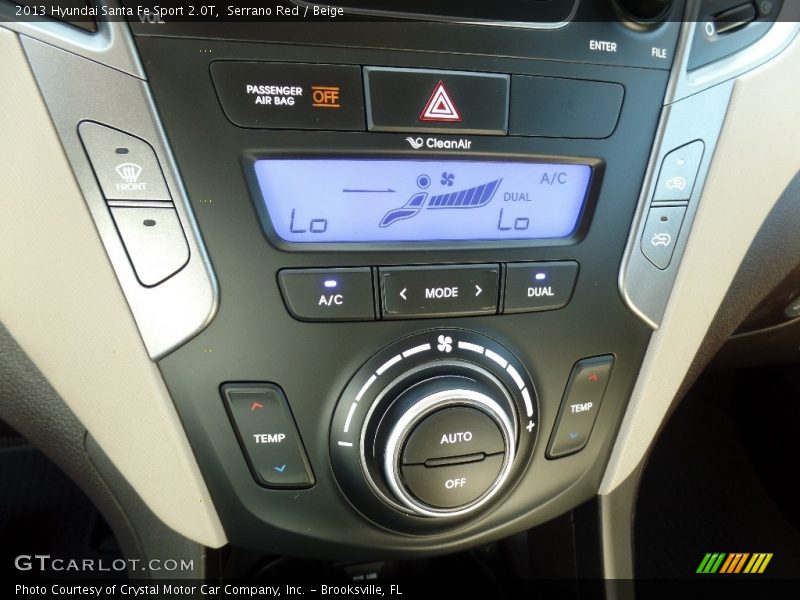 Serrano Red / Beige 2013 Hyundai Santa Fe Sport 2.0T