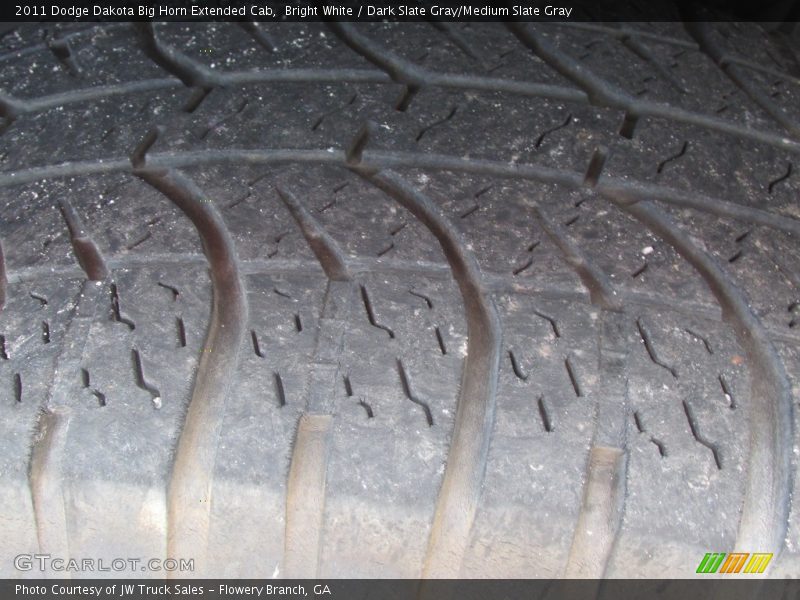 Bright White / Dark Slate Gray/Medium Slate Gray 2011 Dodge Dakota Big Horn Extended Cab