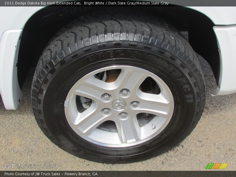Bright White / Dark Slate Gray/Medium Slate Gray 2011 Dodge Dakota Big Horn Extended Cab