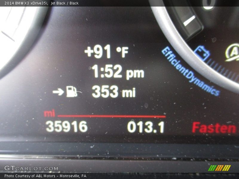 Jet Black / Black 2014 BMW X3 xDrive35i