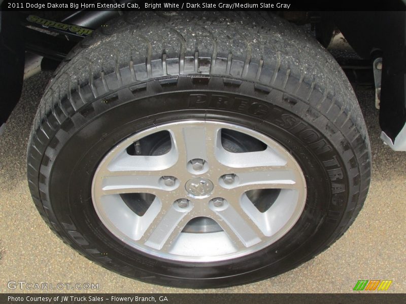Bright White / Dark Slate Gray/Medium Slate Gray 2011 Dodge Dakota Big Horn Extended Cab