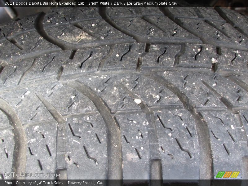 Bright White / Dark Slate Gray/Medium Slate Gray 2011 Dodge Dakota Big Horn Extended Cab