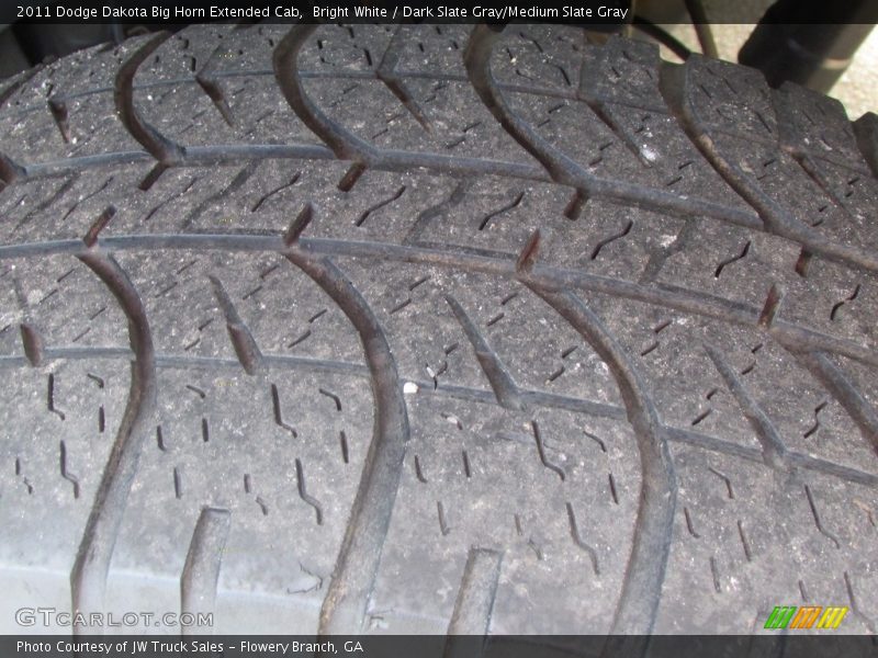 Bright White / Dark Slate Gray/Medium Slate Gray 2011 Dodge Dakota Big Horn Extended Cab