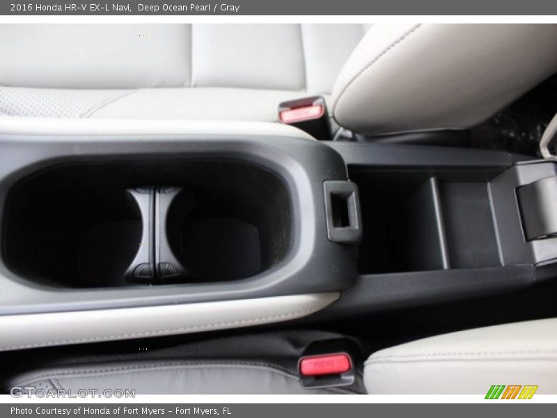 Deep Ocean Pearl / Gray 2016 Honda HR-V EX-L Navi
