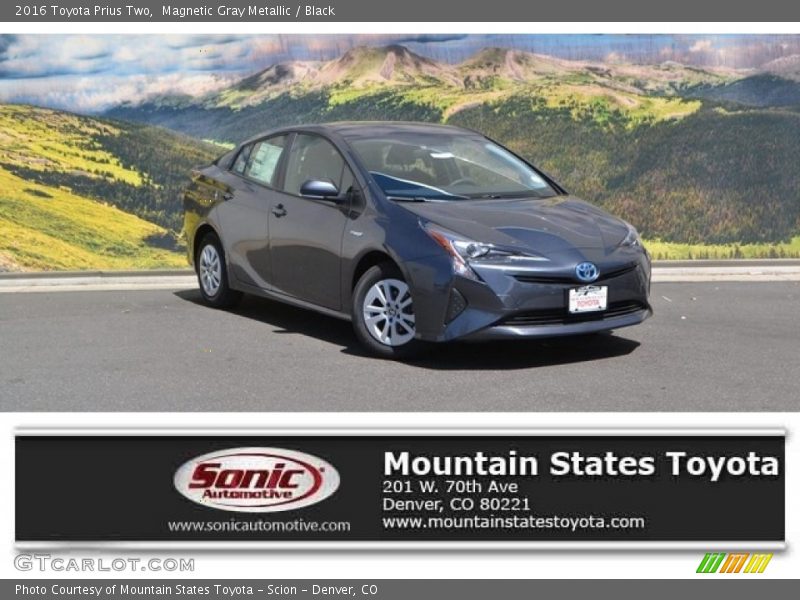 Magnetic Gray Metallic / Black 2016 Toyota Prius Two