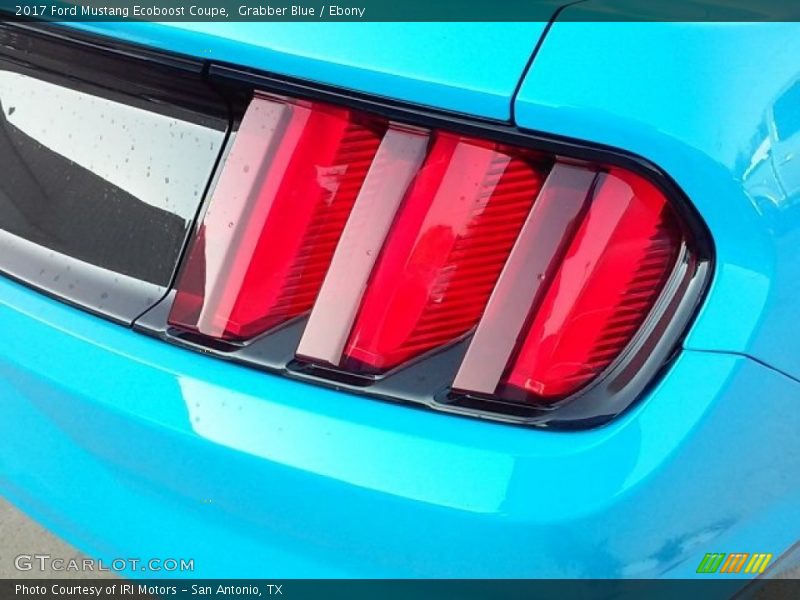 Grabber Blue / Ebony 2017 Ford Mustang Ecoboost Coupe