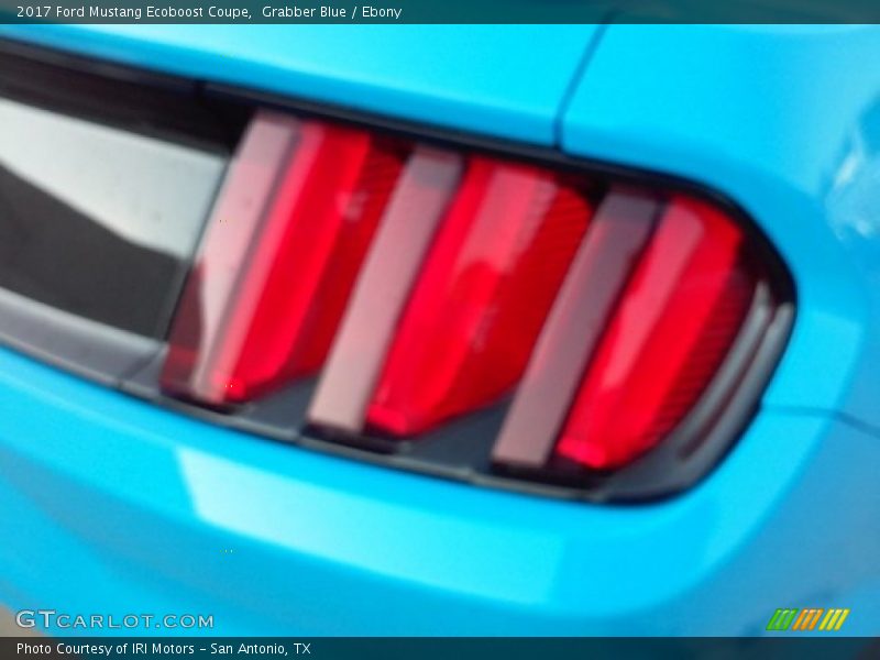 Grabber Blue / Ebony 2017 Ford Mustang Ecoboost Coupe