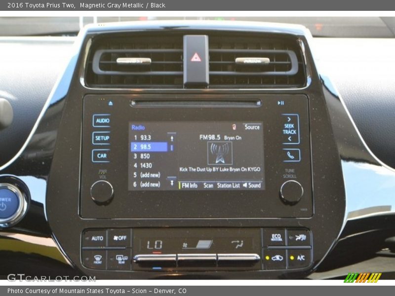 Magnetic Gray Metallic / Black 2016 Toyota Prius Two