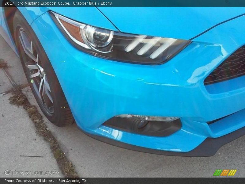 Grabber Blue / Ebony 2017 Ford Mustang Ecoboost Coupe