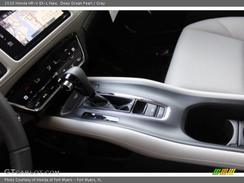 Deep Ocean Pearl / Gray 2016 Honda HR-V EX-L Navi