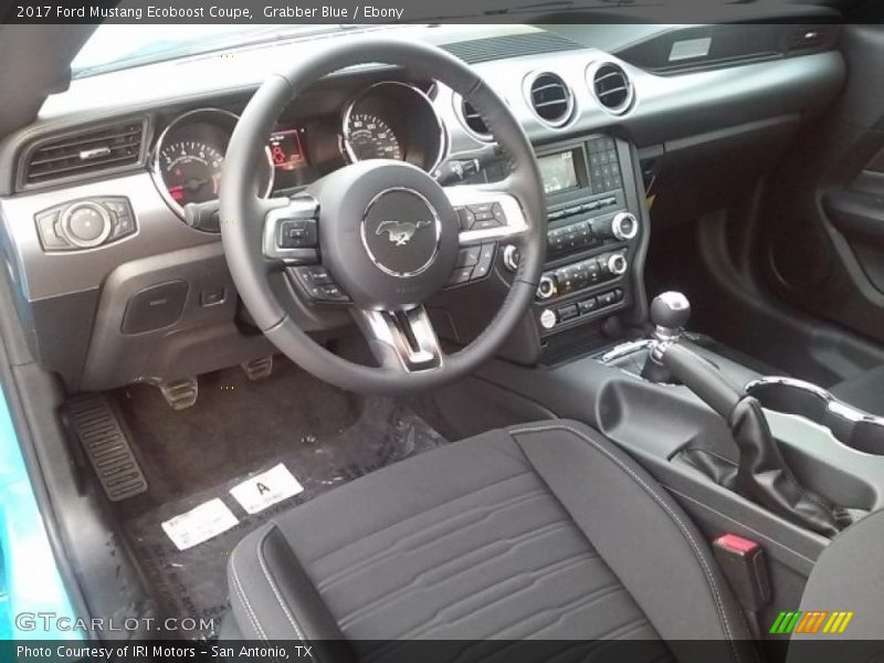 Ebony Interior - 2017 Mustang Ecoboost Coupe 