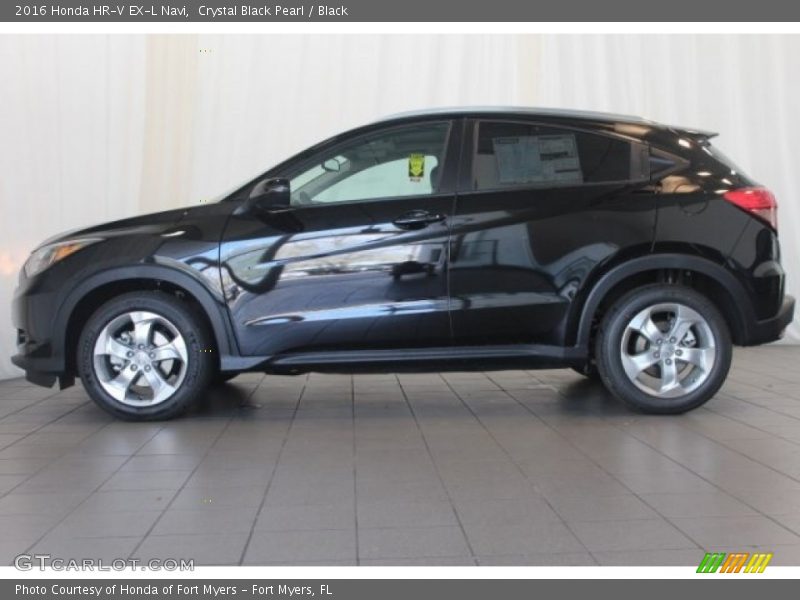 Crystal Black Pearl / Black 2016 Honda HR-V EX-L Navi
