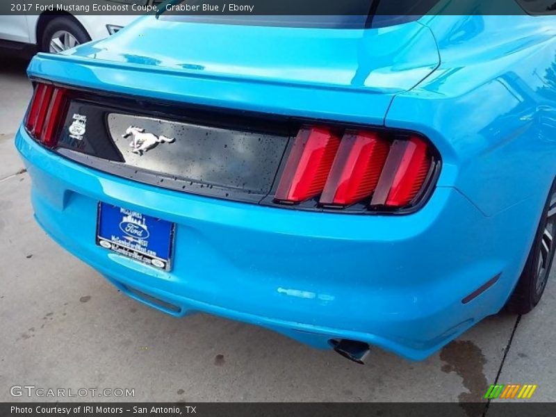 Grabber Blue / Ebony 2017 Ford Mustang Ecoboost Coupe