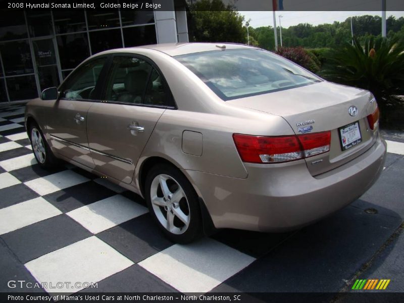 Golden Beige / Beige 2008 Hyundai Sonata Limited