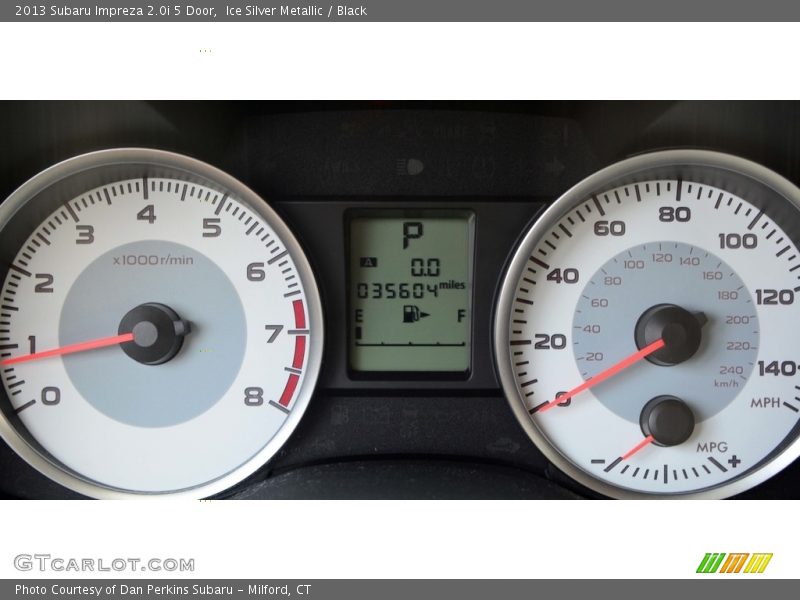 Ice Silver Metallic / Black 2013 Subaru Impreza 2.0i 5 Door