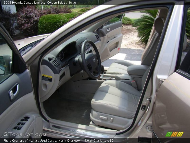 Golden Beige / Beige 2008 Hyundai Sonata Limited