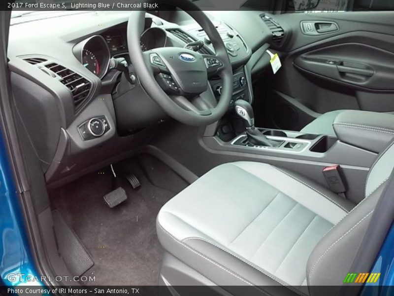 Lightning Blue / Charcoal Black 2017 Ford Escape S