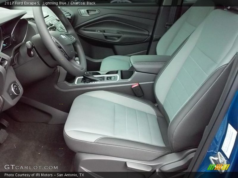 Lightning Blue / Charcoal Black 2017 Ford Escape S