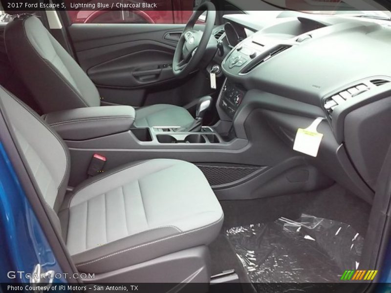 Lightning Blue / Charcoal Black 2017 Ford Escape S